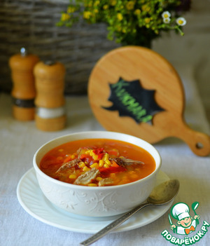 Айнтопф с уткой, перцем и кукурузой Айнтопф с уткой, перцем и кукурузой