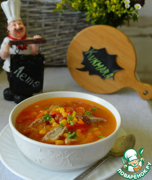 Айнтопф с уткой, перцем и кукурузой Айнтопф с уткой, перцем и кукурузой