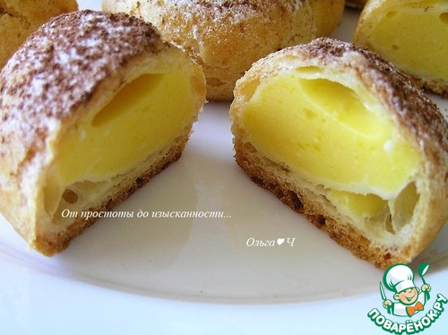 Апельсиновые профитроли Апельсиновые профитроли