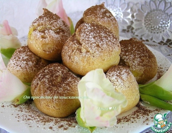 Апельсиновые профитроли Апельсиновые профитроли