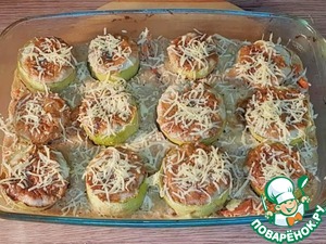 Аппетитная закуска из кабачков и индейки