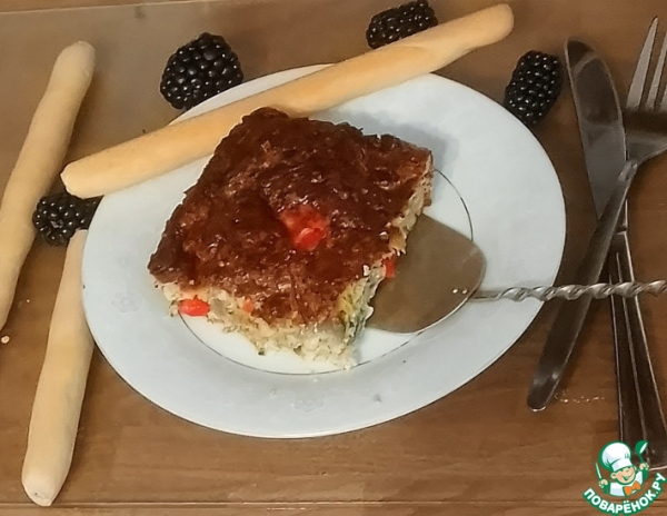 Арабская фриттата ( идже) с цуккини