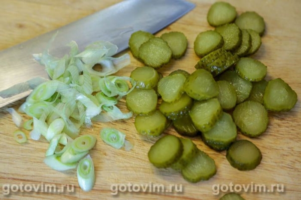 Немецкий картофельный салат с горчичной заправкой