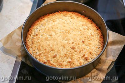 Постный тертый пирог с вареньем Постный тертый пирог с вареньем