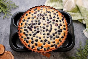 Песочный пирог с голубикой Песочный пирог с голубикой