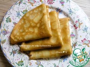 Блинчики на кокосовых сливках