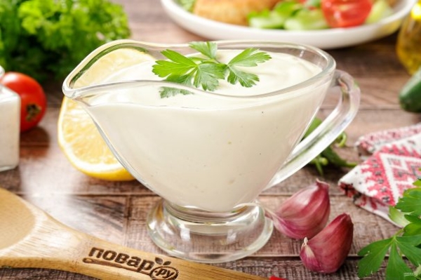 Майонез с чесноком Майонез с чесноком