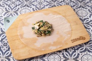 Блины из рисовой бумаги с шампиньонами Блины из рисовой бумаги с шампиньонами