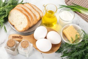 Гренки с зеленью и сыром Гренки с зеленью и сыром