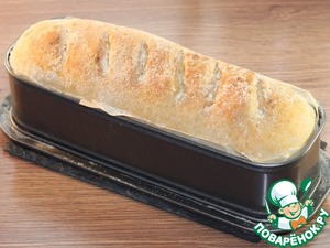 Белый хлеб домашней выпечки