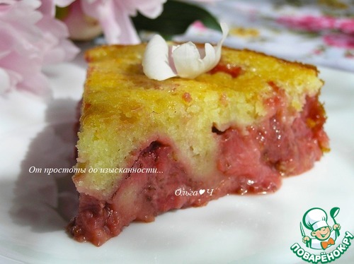 Быстрый клубничный пирог Быстрый клубничный пирог