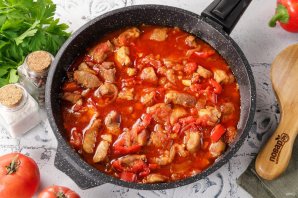 Мясо по-сербски Мясо по-сербски