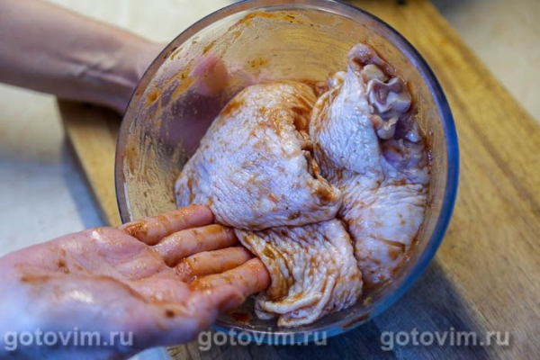 Куриные бедра в картофельной панировке 