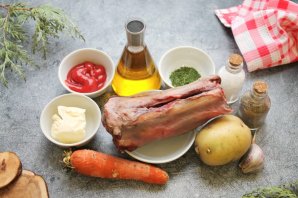 Говяжий хвост с картошкой Говяжий хвост с картошкой