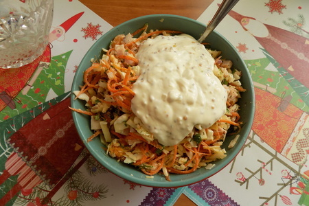 Салат с мандарином "новогодний"