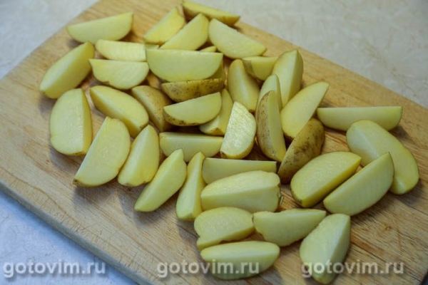 Молодой картофель, запеченный с перцем чили и сметаной (в пакете)