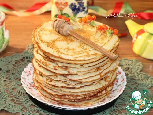 Блины приготовленные на взбитых белках Блины приготовленные на взбитых белках