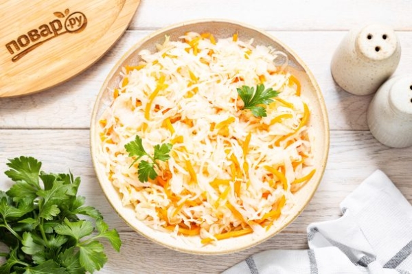 Капуста квашеная с сахаром