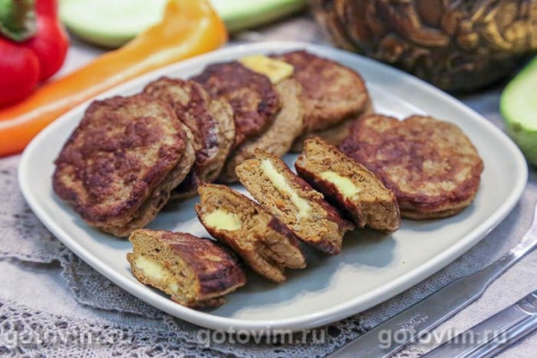 Печеночные оладьи с сыром Печеночные оладьи с сыром