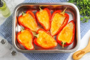 Красный перец с сыром Красный перец с сыром