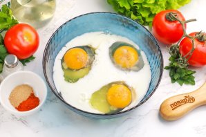 Омлет в стакане