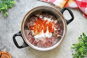 Печень по-корейски Печень по-корейски