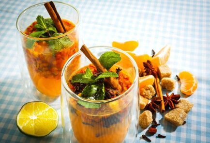 Пряный облепиховый чай с лаймом