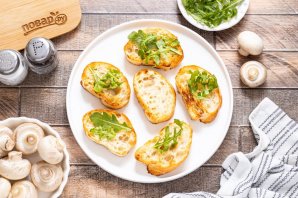 Брускетта с грибами Брускетта с грибами