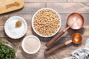 Нутовый хлеб без муки и дрожжей