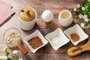 Овсяные кексы без муки в микроволновке