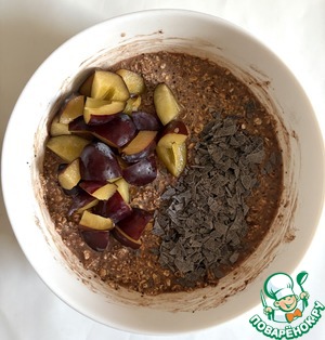 Запечённая овсянка со сливой Запечённая овсянка со сливой