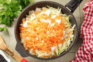 Быстрый пирог с капустой Быстрый пирог с капустой