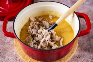 Гороховая каша с мясом