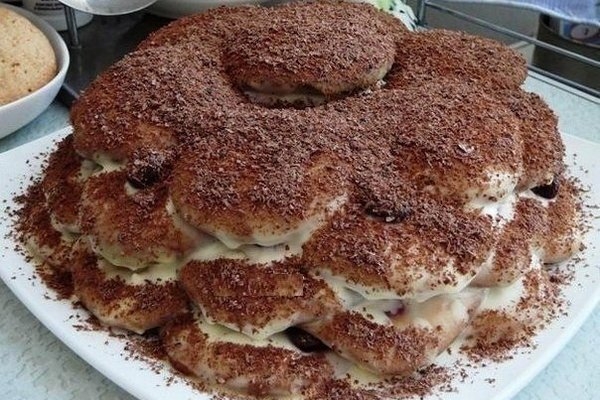 Домашний торт «Черепаха» со сметанным кремом