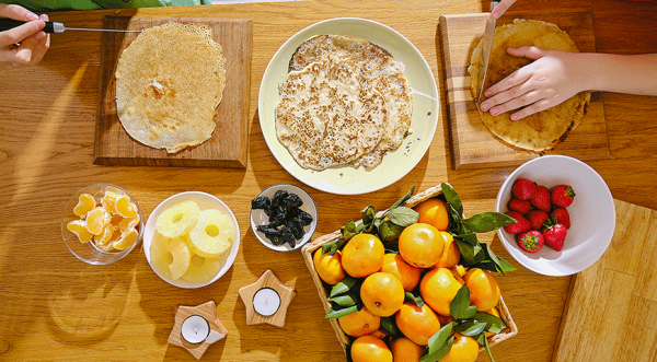 Сова из блинов, пошаговый рецепт с фото