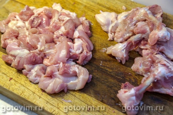 Жареная свинина с грибами и перцем чили Жареная свинина с грибами и перцем чили