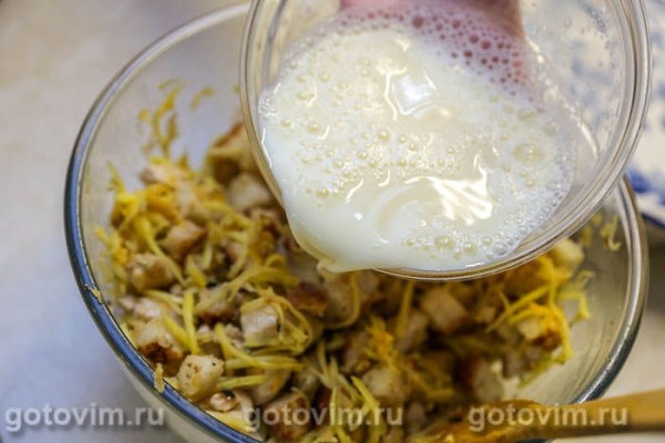 Запеканка с мясом, сухариками и картошкой Запеканка с мясом, сухариками и картошкой