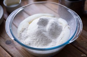 Хачапури с сулугуни и творогом Хачапури с сулугуни и творогом