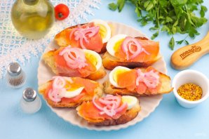 Канапе с семгой Канапе с семгой