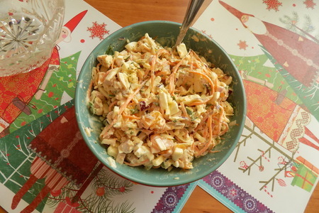 Салат с мандарином "новогодний"