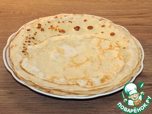 Блинные конвертики с индейкой и картофелем Блинные конвертики с индейкой и картофелем