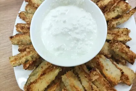 Цукини в пармeзаново-миндальной панировке Цукини в пармeзаново-миндальной панировке