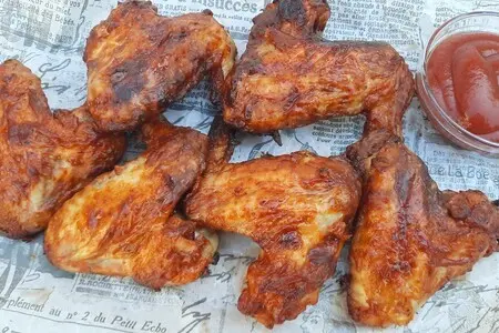 Куриные крылышки в аэрофритюрнице без масла Куриные крылышки в аэрофритюрнице без масла