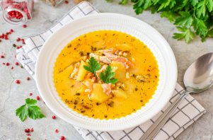 Суп из головы семги Суп из головы семги