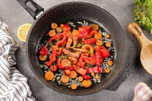 Жареный рис с морепродуктами