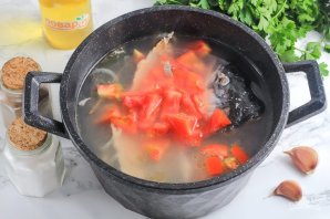 Уха из форели с рисом Уха из форели с рисом