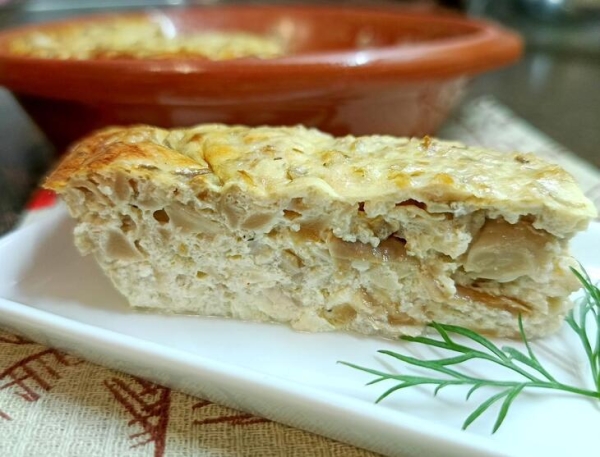 Груздянка - запеканка из соленых груздей Груздянка - запеканка из соленых груздей