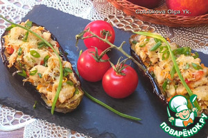Баклажан с курицей по мотивам "Кумпир"
