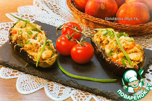 Баклажан с курицей по мотивам "Кумпир"