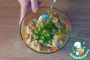 Баклажан с курицей по мотивам "Кумпир"